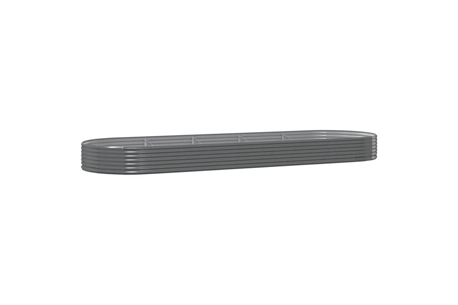 vidaXL 319039 Garden Raised Bed Powder-coated Steel 450x140x36cm Grey