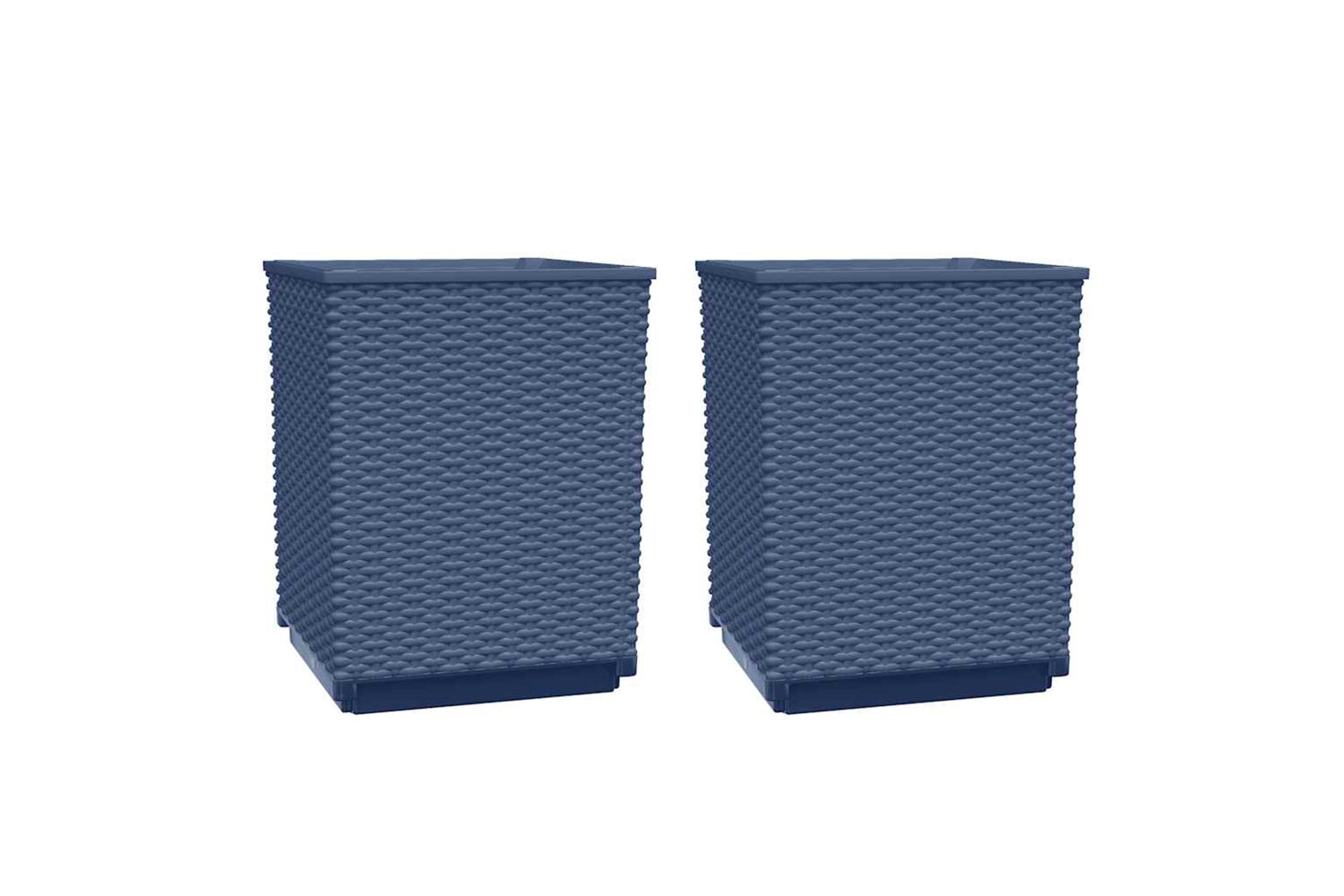 vidaXL 364180 Planters 2 Pcs Dark Grey 30x30x37cm Polypropylene