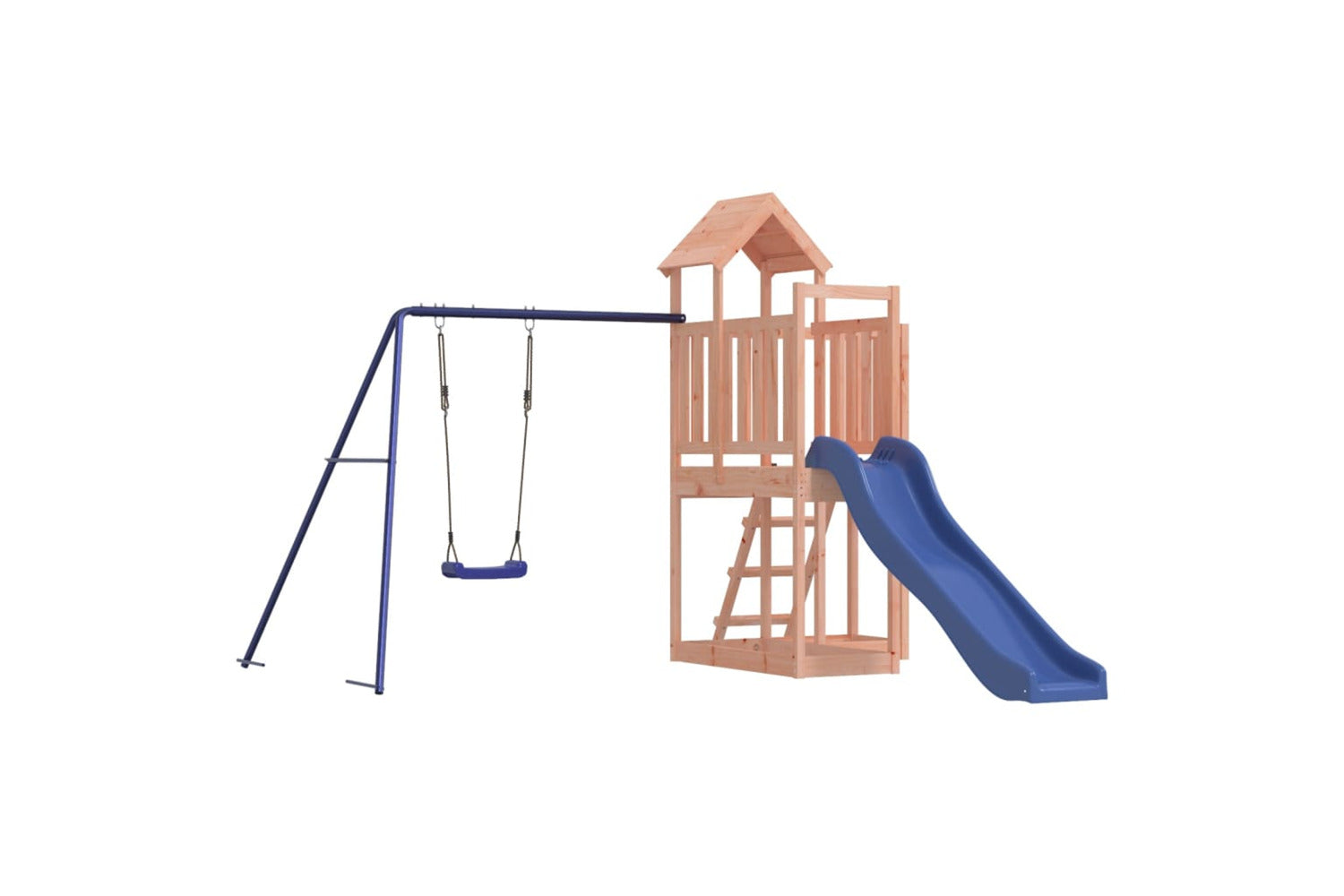 Vidaxl 3155841 Playhouse With Slide Swing Solid Wood Douglas-2