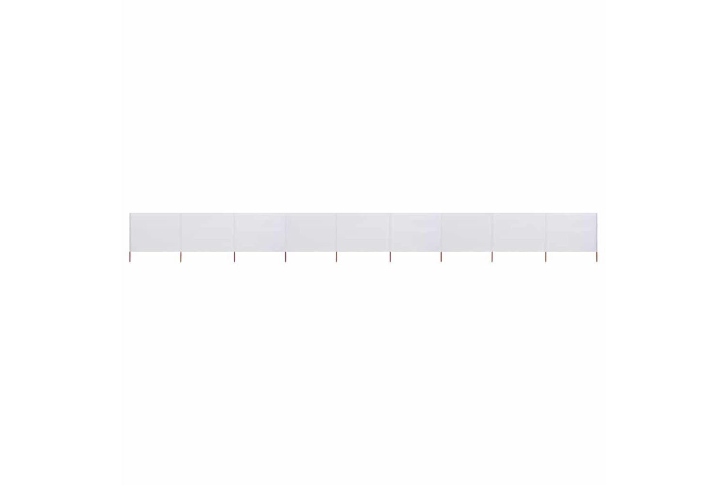 vidaXL 47192 9-panel Wind Screen Fabric 1200x120cm Sand White