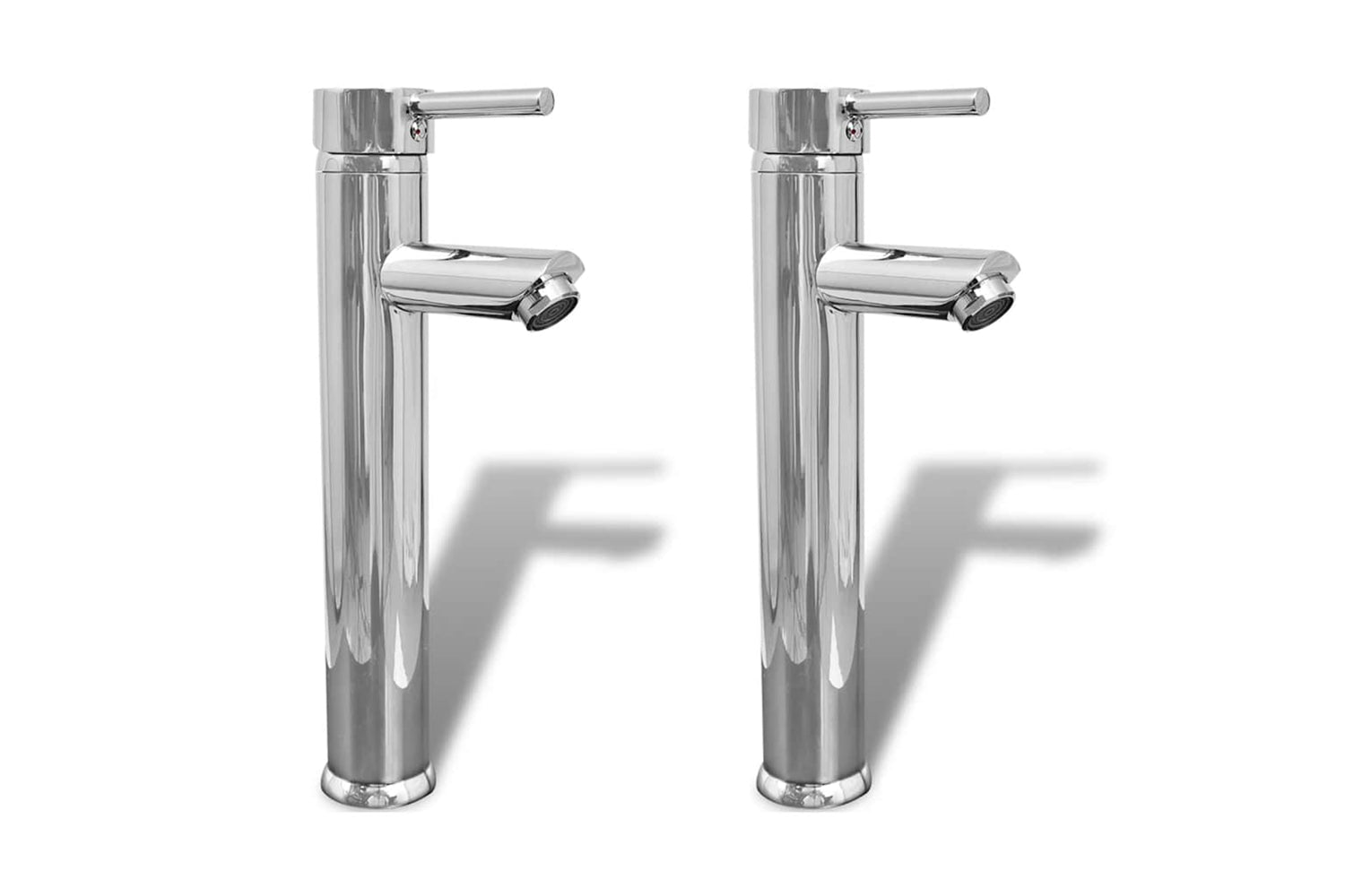 Vidaxl 275925 Bathroom Faucet Mixer Taps 2 Pcs Chrome