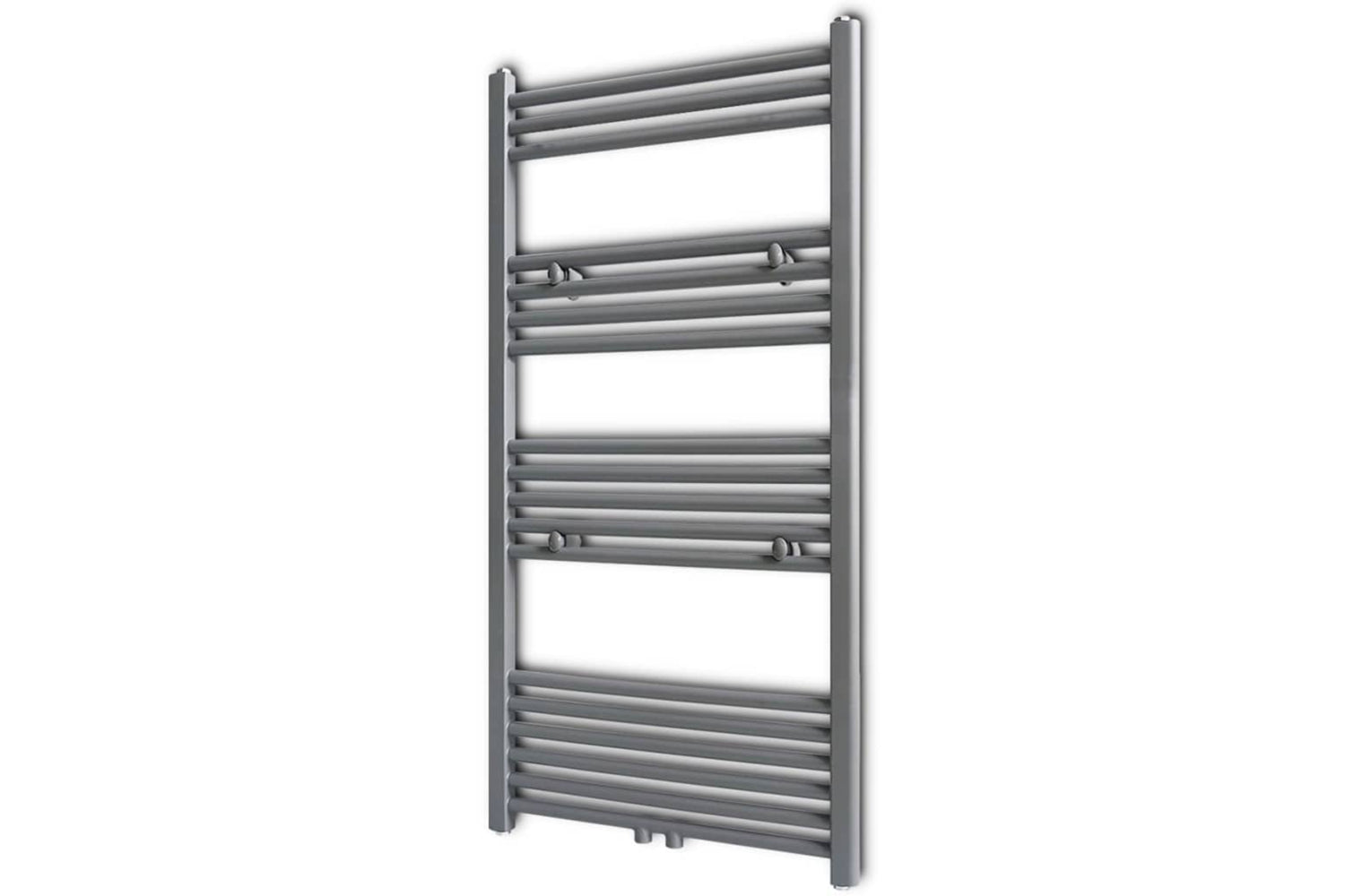 Vidaxl 141892 Grey Bathroom Central Heating Towel Rail Radiator Straight 600x1160mm
