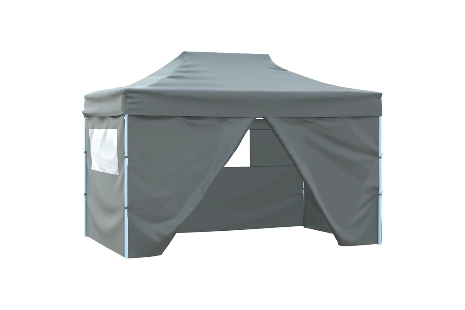 Vidaxl 48897 Professional Folding Party Tent With 4 Sidewalls 3x4 M Steel Anthracite