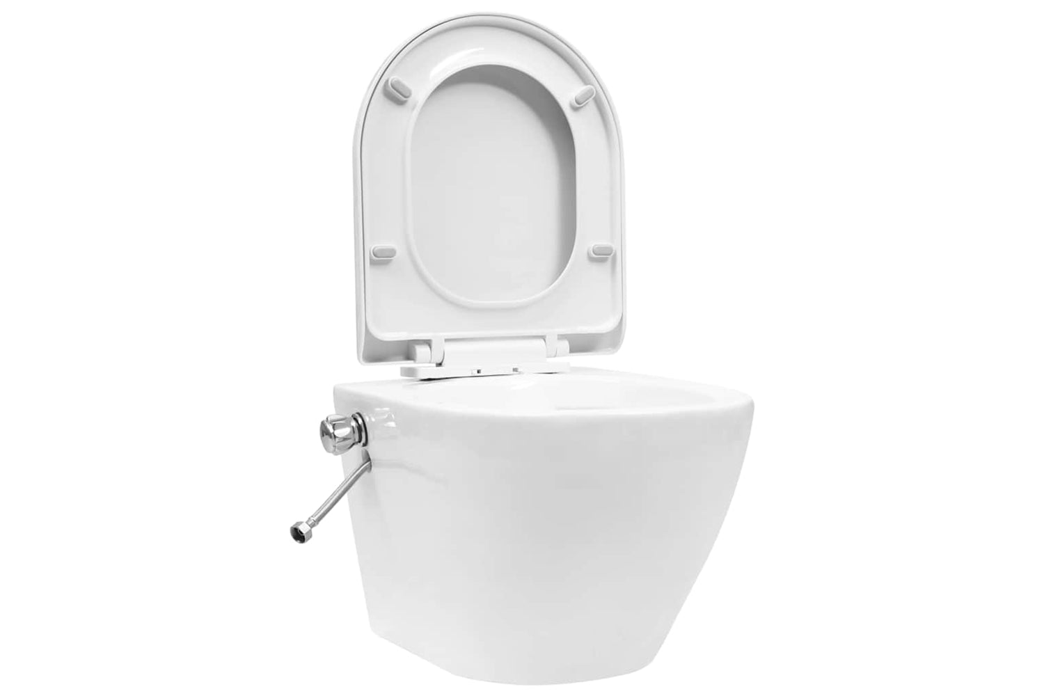 Vidaxl 145781 Wall Hung Rimless Toilet With Bidet Function Ceramic White