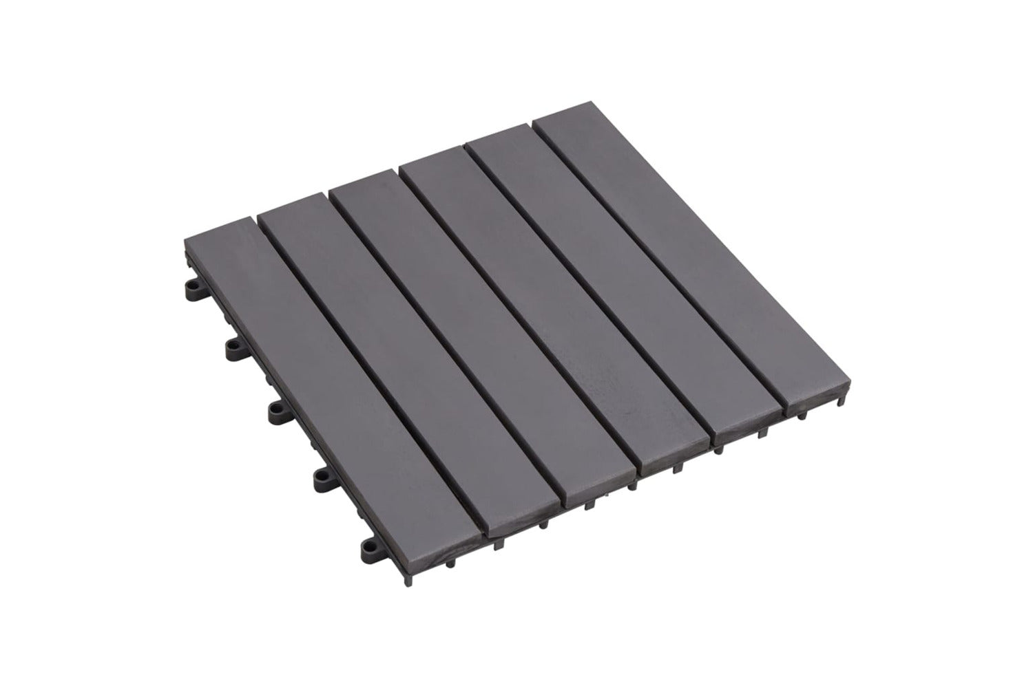 vidaXL 46586 Decking Tiles 10 Pcs Grey Wash 30x30cm Solid A-2