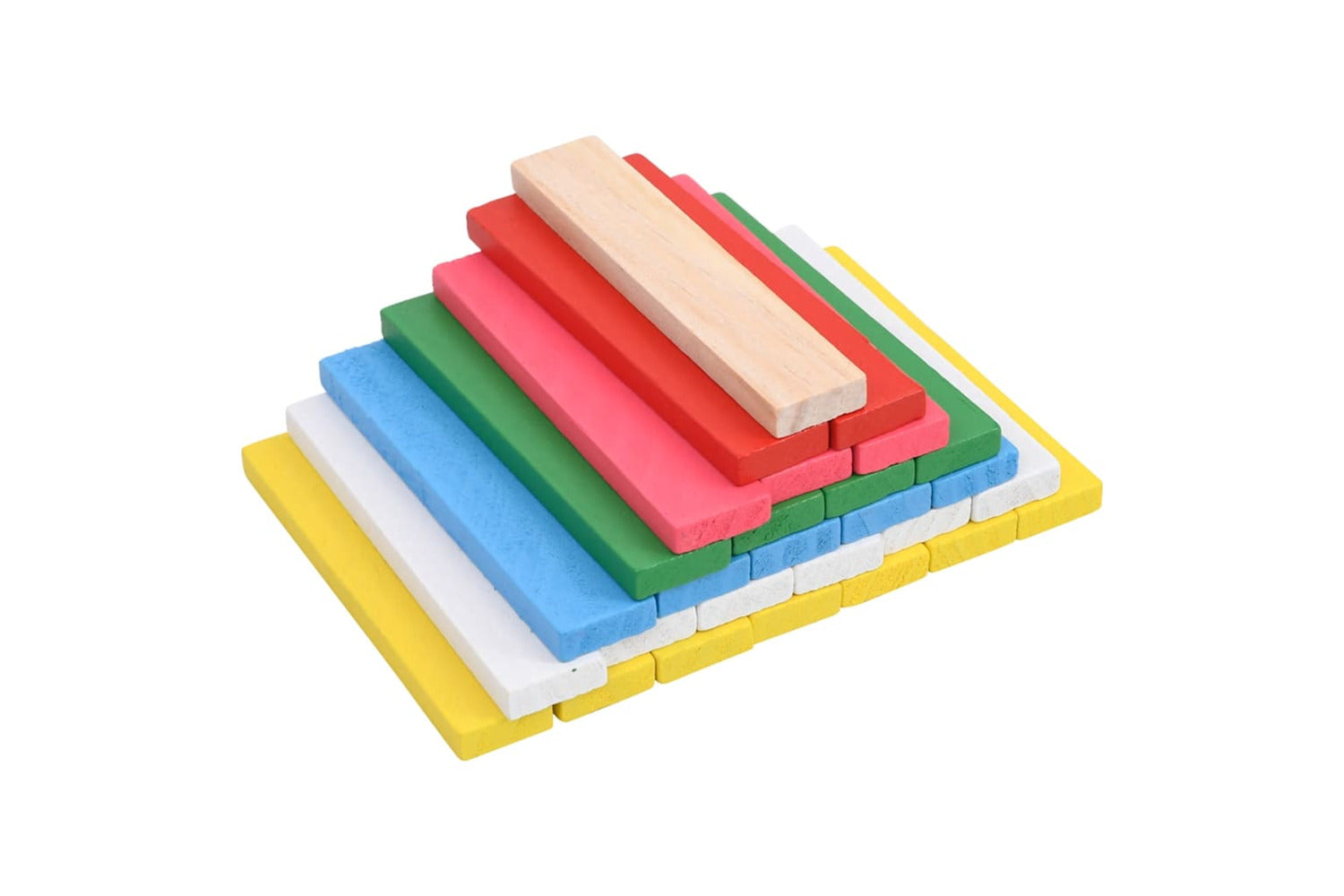 Vidaxl 150 Piece Wooden Building Block Set Solid Pinewood Painted-2