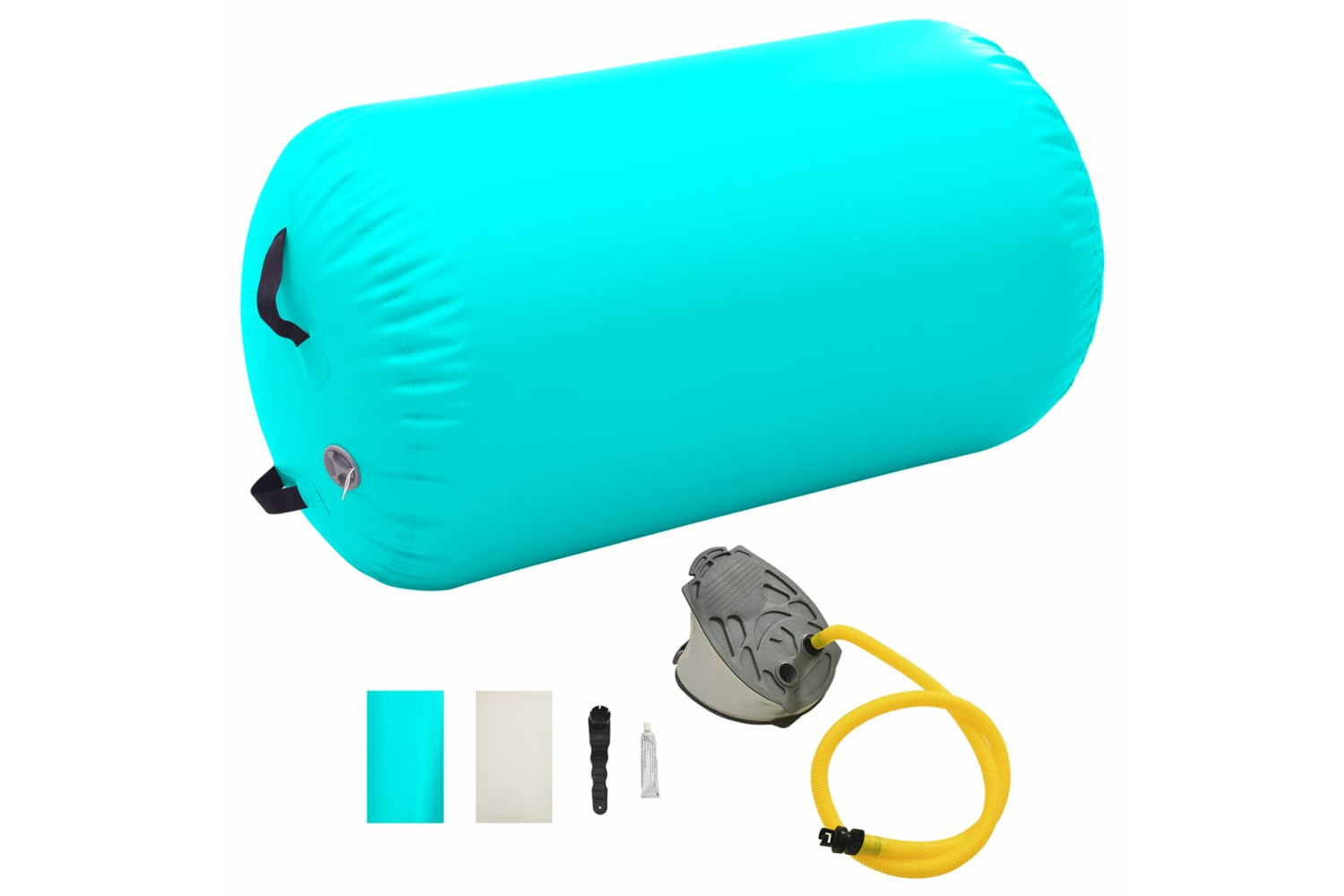 vidaXL 92713 Inflatable Gymnastic Roll With Pump 100x60cm Pvc Green-2