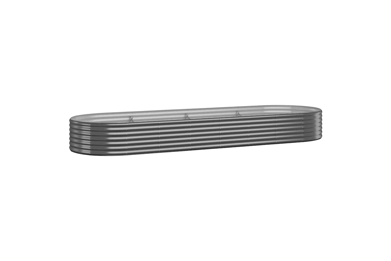 vidaXL 319001 Garden Raised Bed Powder-coated Steel 322x100x36cm Anthracite