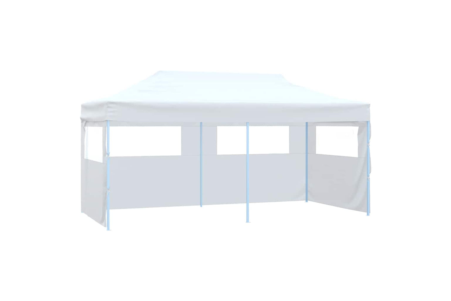 Vidaxl Professional Folding Party Tent With 4 Sidewalls 3x6 M Steel White