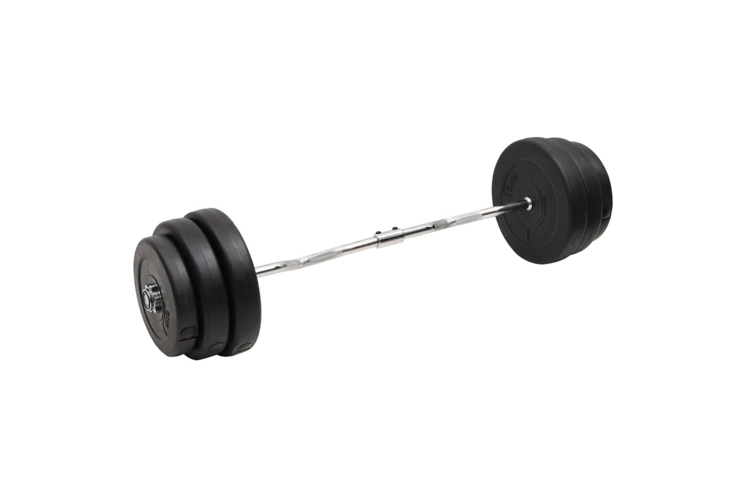 Vidaxl 3145023 Curl Barbell With Plates 90 Kg-2