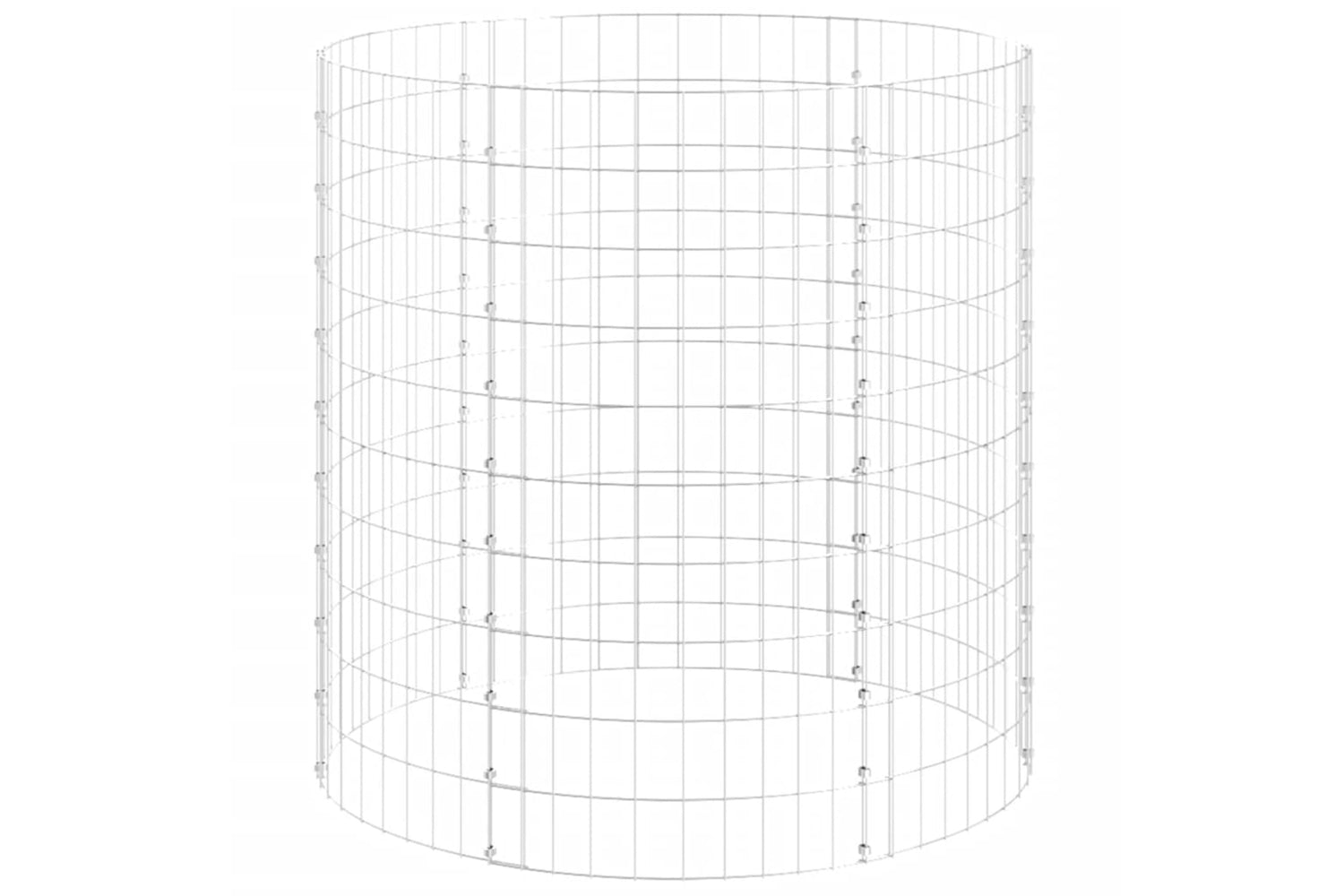 vidaXL 3115944 Garden Composter ÃƒÂƒÃ‚Â˜100x100cm Galvanised Steel