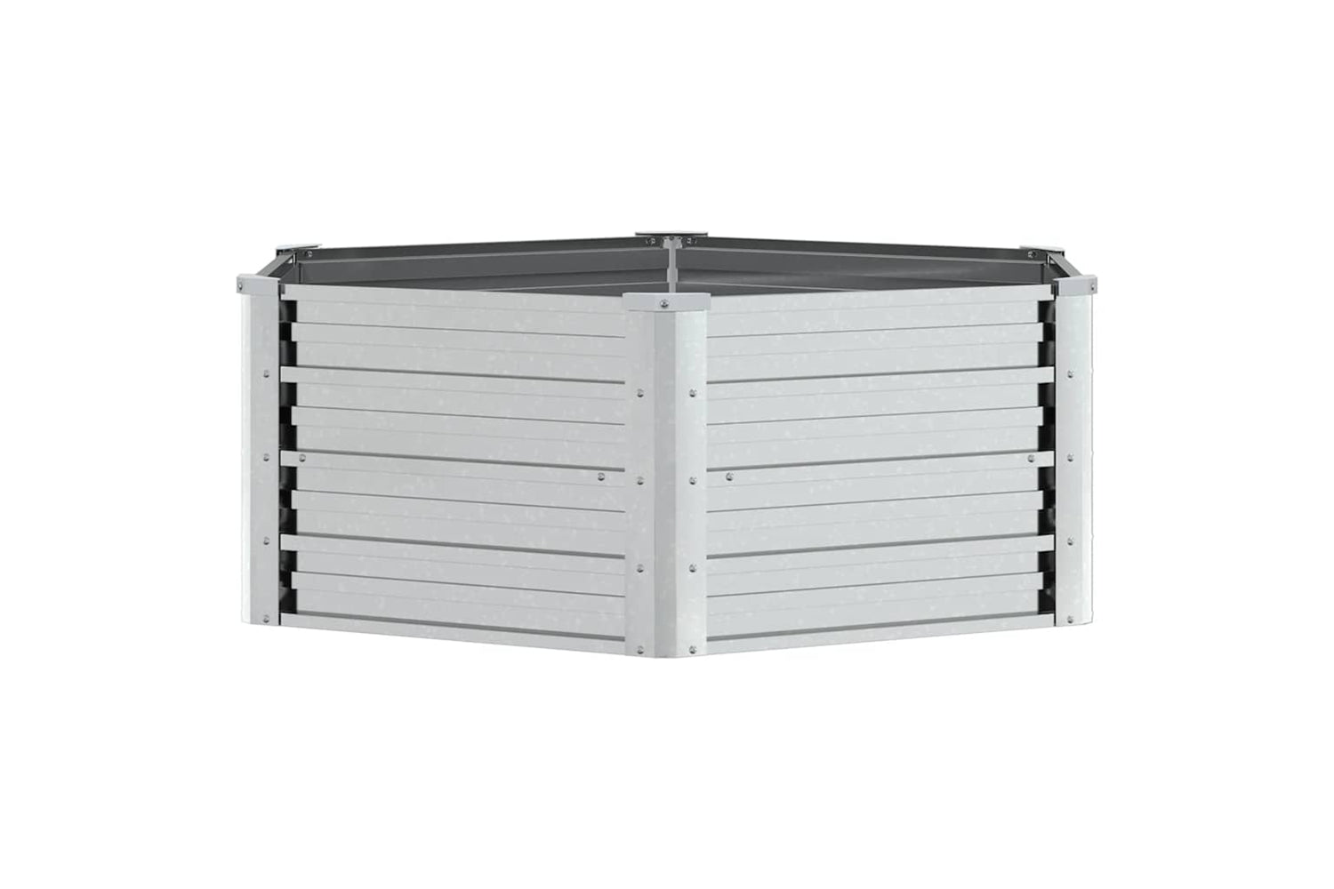 Vidaxl Garden Raised Bed 129x45 Cm Galvanized Steel Silver