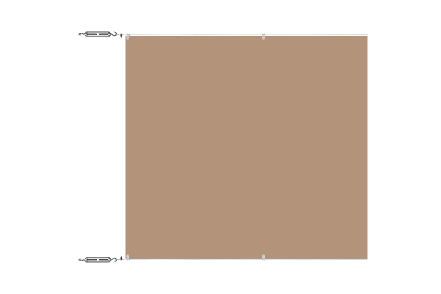 vidaXL 148421 Vertical Awning Taupe 180x1000cm Oxford Fabric