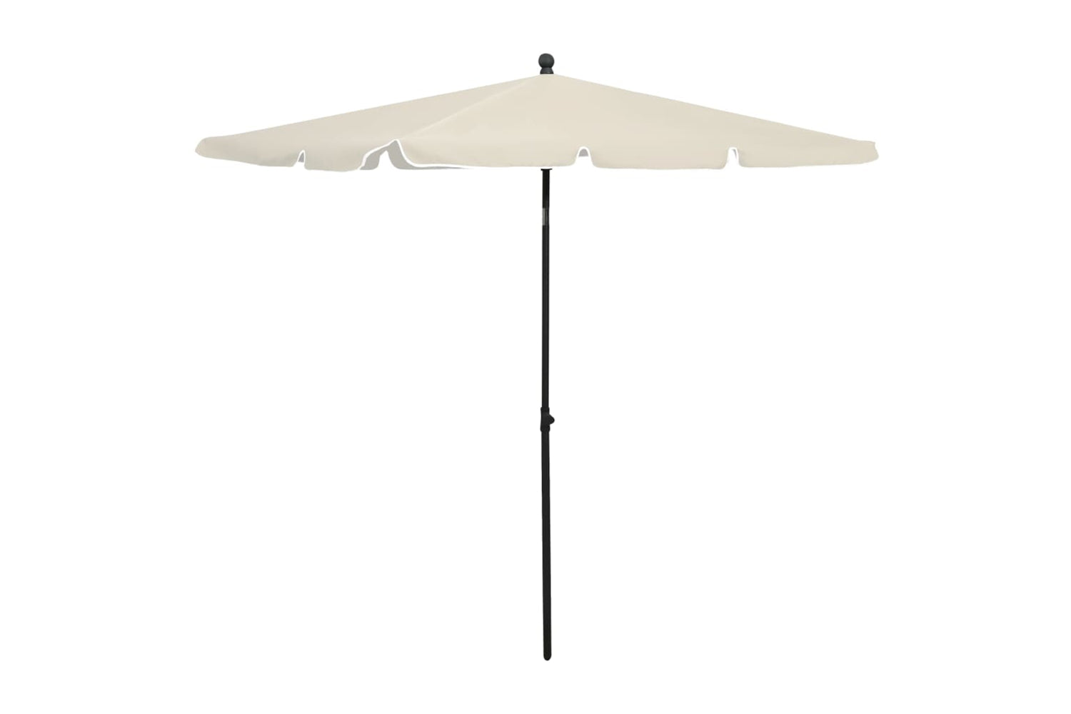 vidaXL 315543 Garden Parasol With Pole 210x140cm Sand