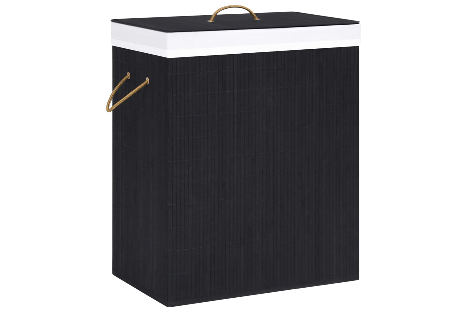 Vidaxl 320758 Bamboo Laundry Basket Black 83 L