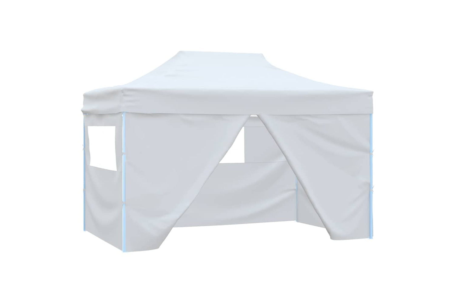 Vidaxl Professional Folding Party Tent With 4 Sidewalls 3x4 M Steel White