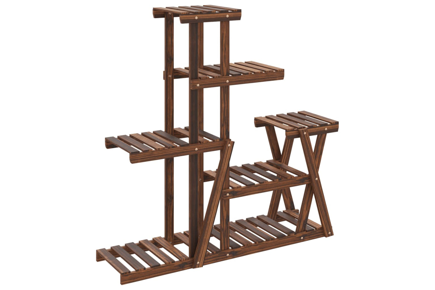 vidaXL 362879 Flower Stand 95x25x96cm Solid Wood Fir