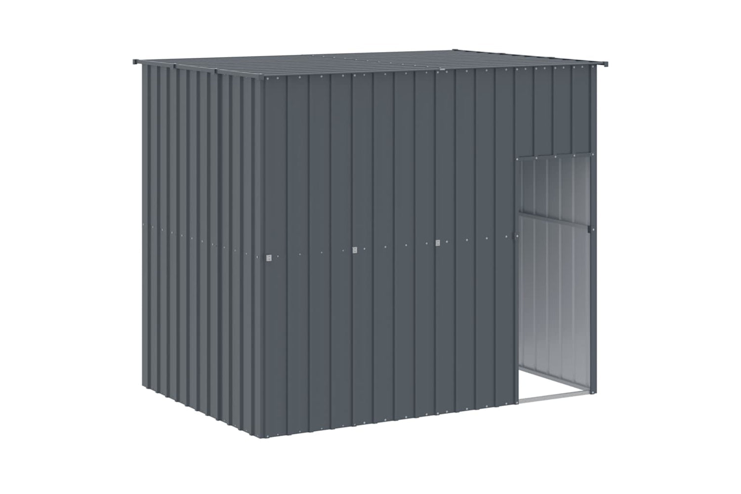 vidaXL 172371 Dog House With Roof Anthracite 214x153x181cm Galvanised Steel