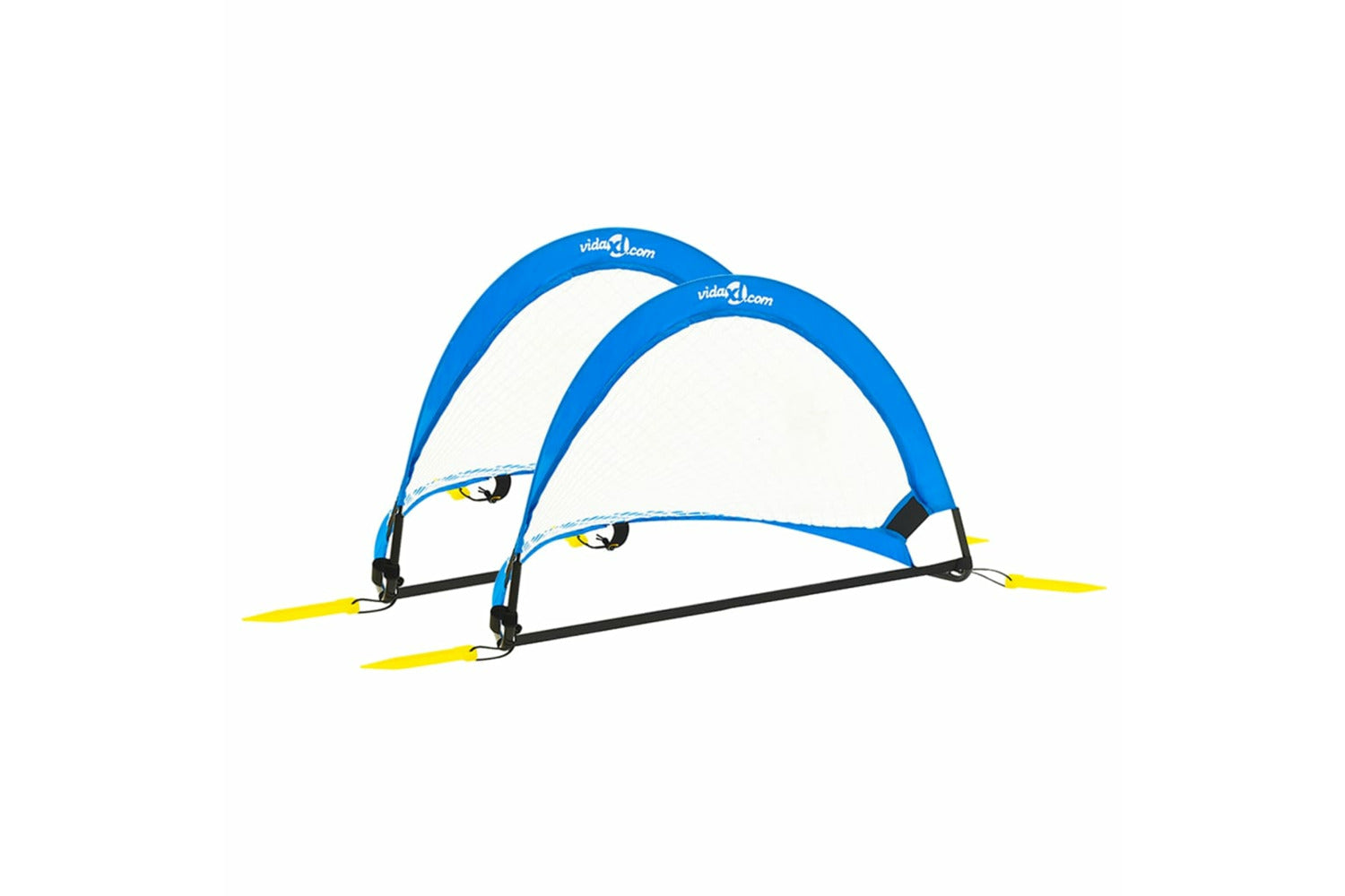 vidaXL 93366 Children Football Goals 2 Pcs Set With Storage Bag 75.5x46x48cm-2