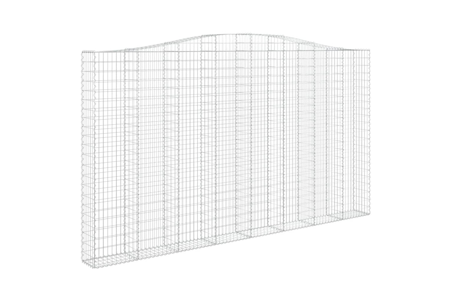 vidaXL 153411 Arched Gabion Basket 400x30x220/240cm Galvanised Iron