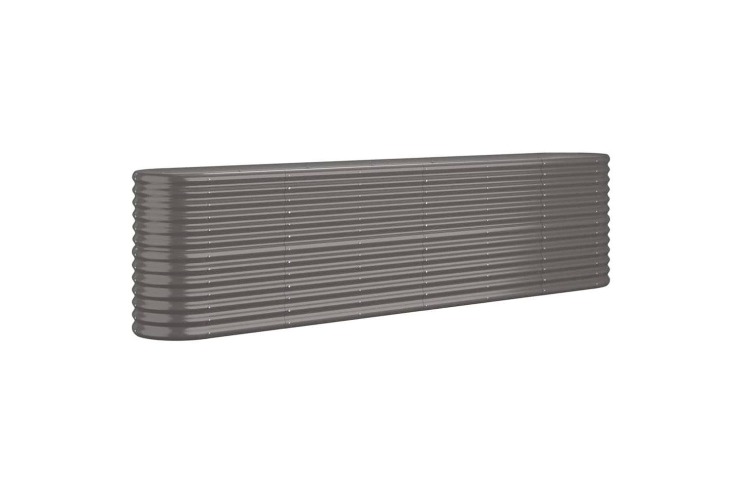 vidaXL 318904 Garden Raised Bed Powder-coated Steel 260x40x68cm Grey