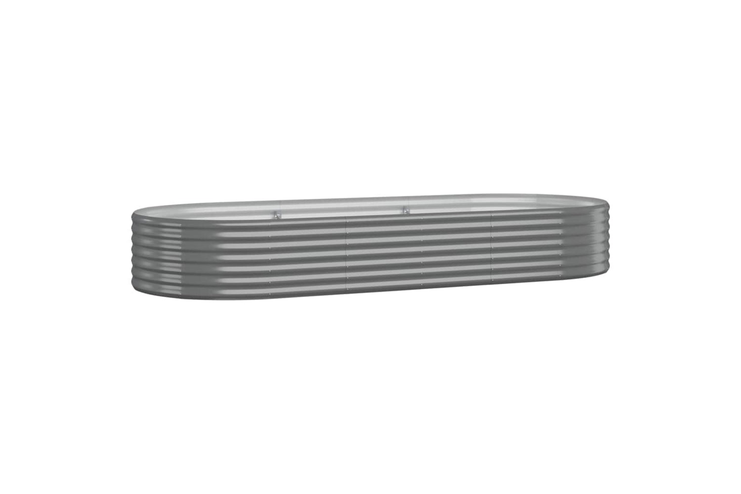 vidaXL 318994 Garden Raised Bed Powder-coated Steel 249x100x36cm Grey