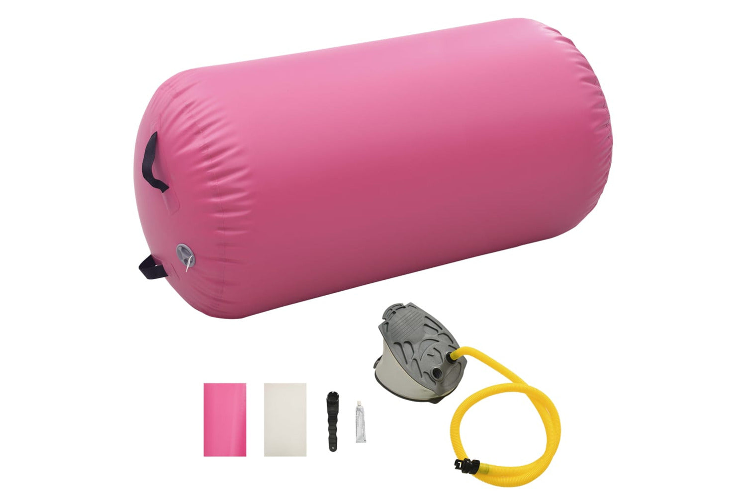 vidaXL 92715 Inflatable Gymnastic Roll With Pump 120x75cm Pvc Pink-2