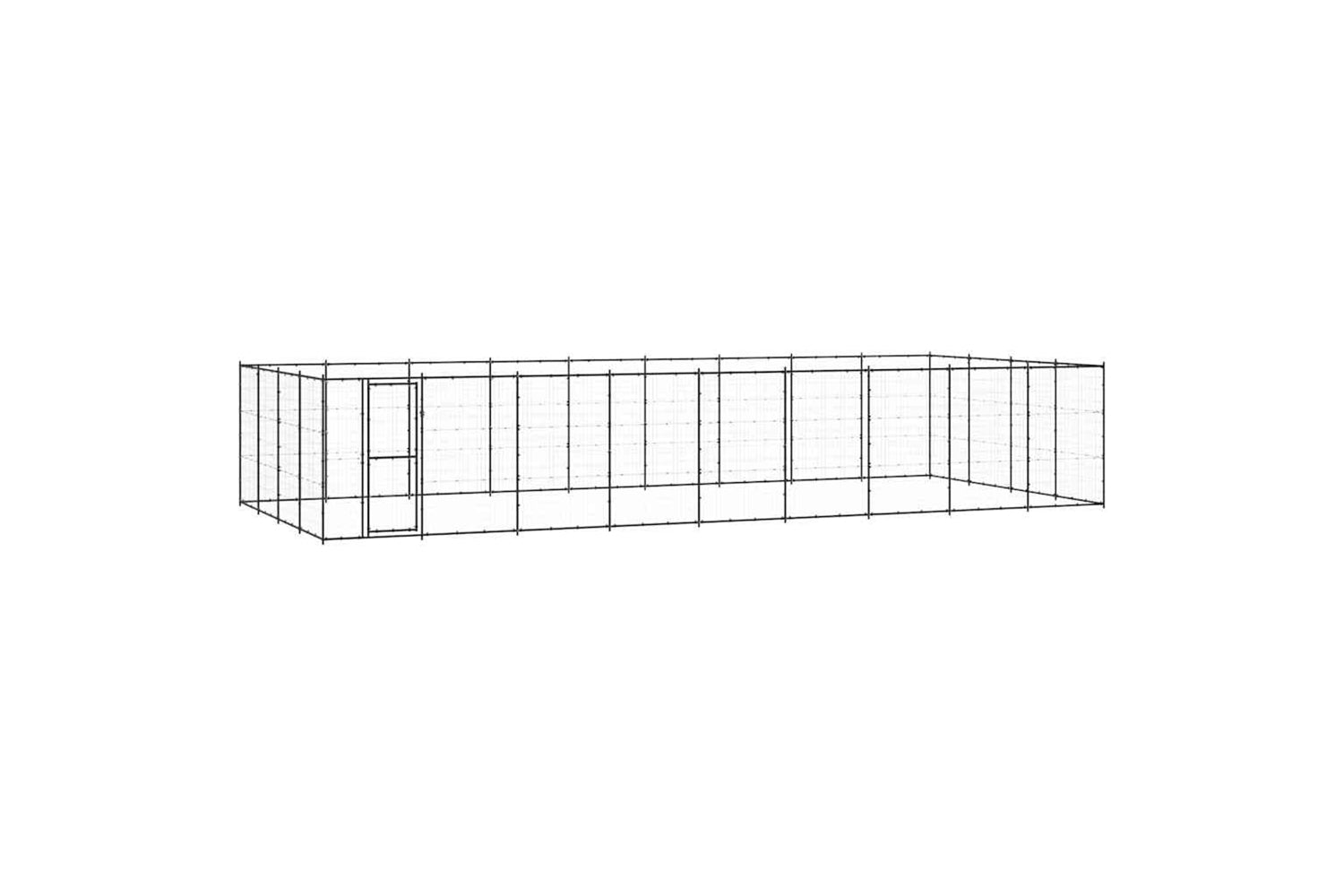 Vidaxl 3082316 Outdoor Dog Kennel Steel 43.56 M2