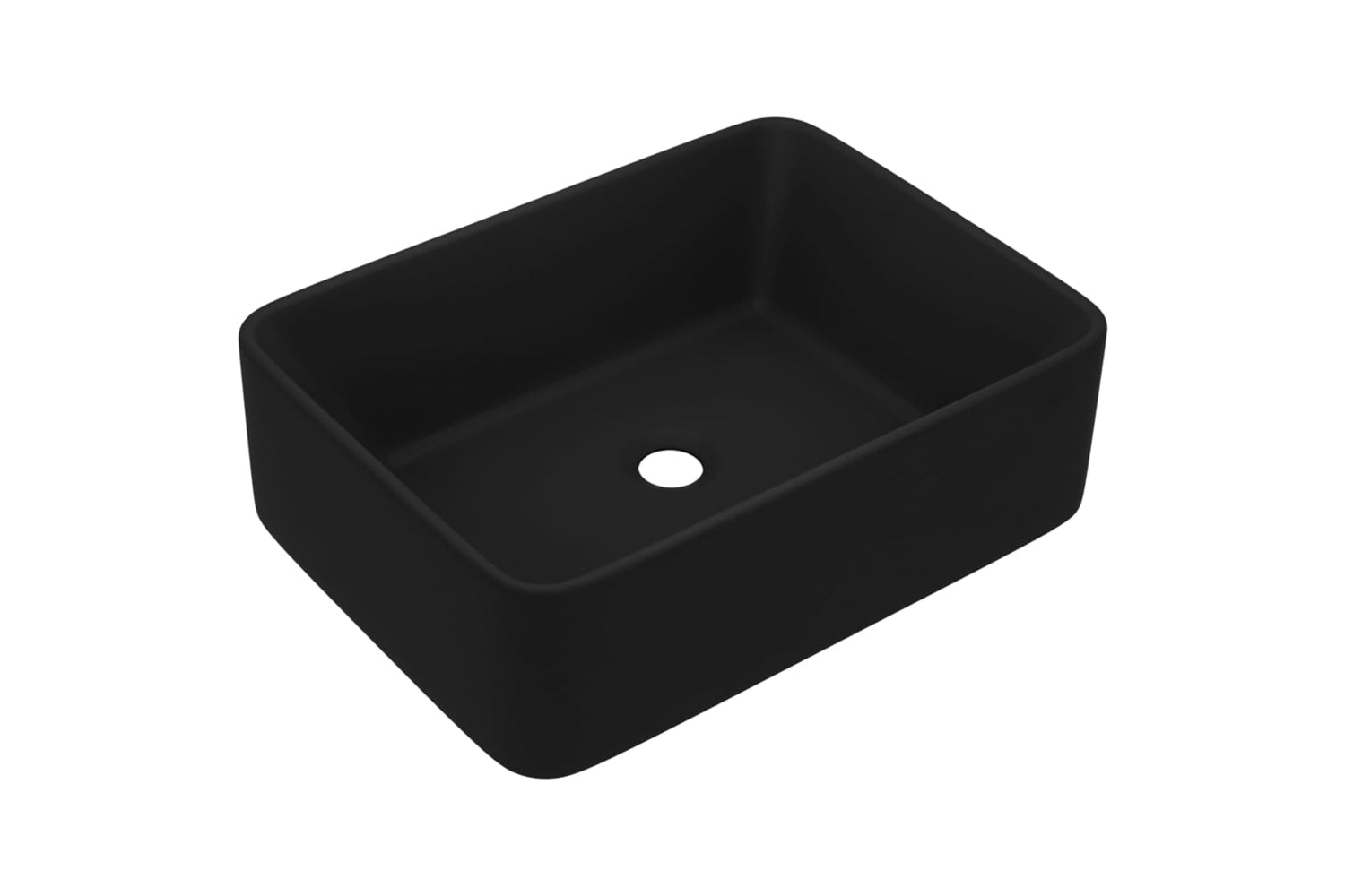 vidaXL 147052 Luxury Wash Basin Matt Black 41x30x12cm Ceramic