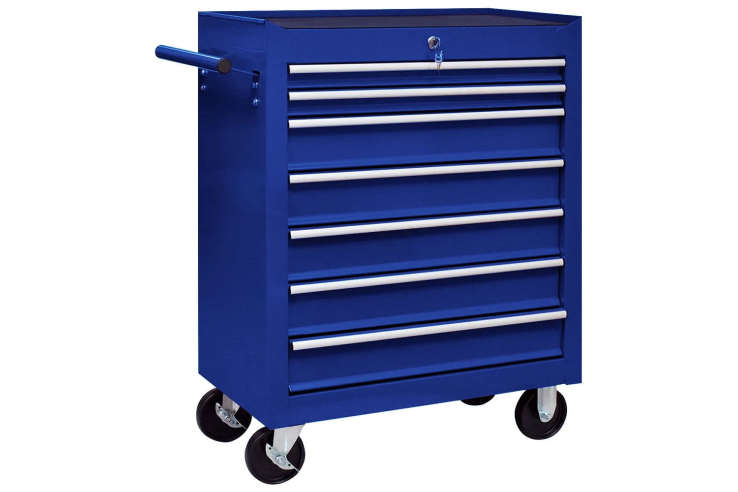 vidaXL 147173 Workshop Tool Trolley with 7 Drawers | Blue
