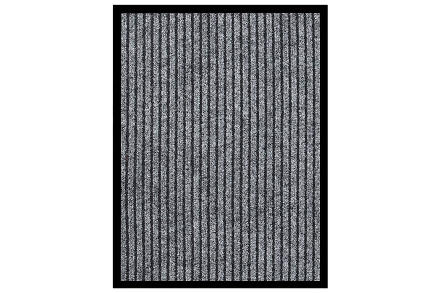 vidaXL 331604 Doormat Striped Grey 40x60cm