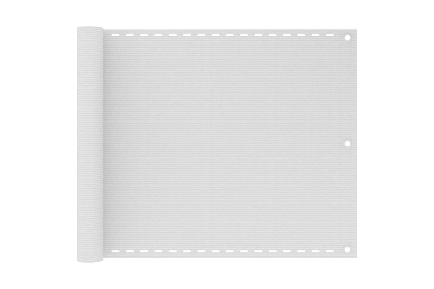 vidaXL 310862 Balcony Screen White 75x500cm Hdpe
