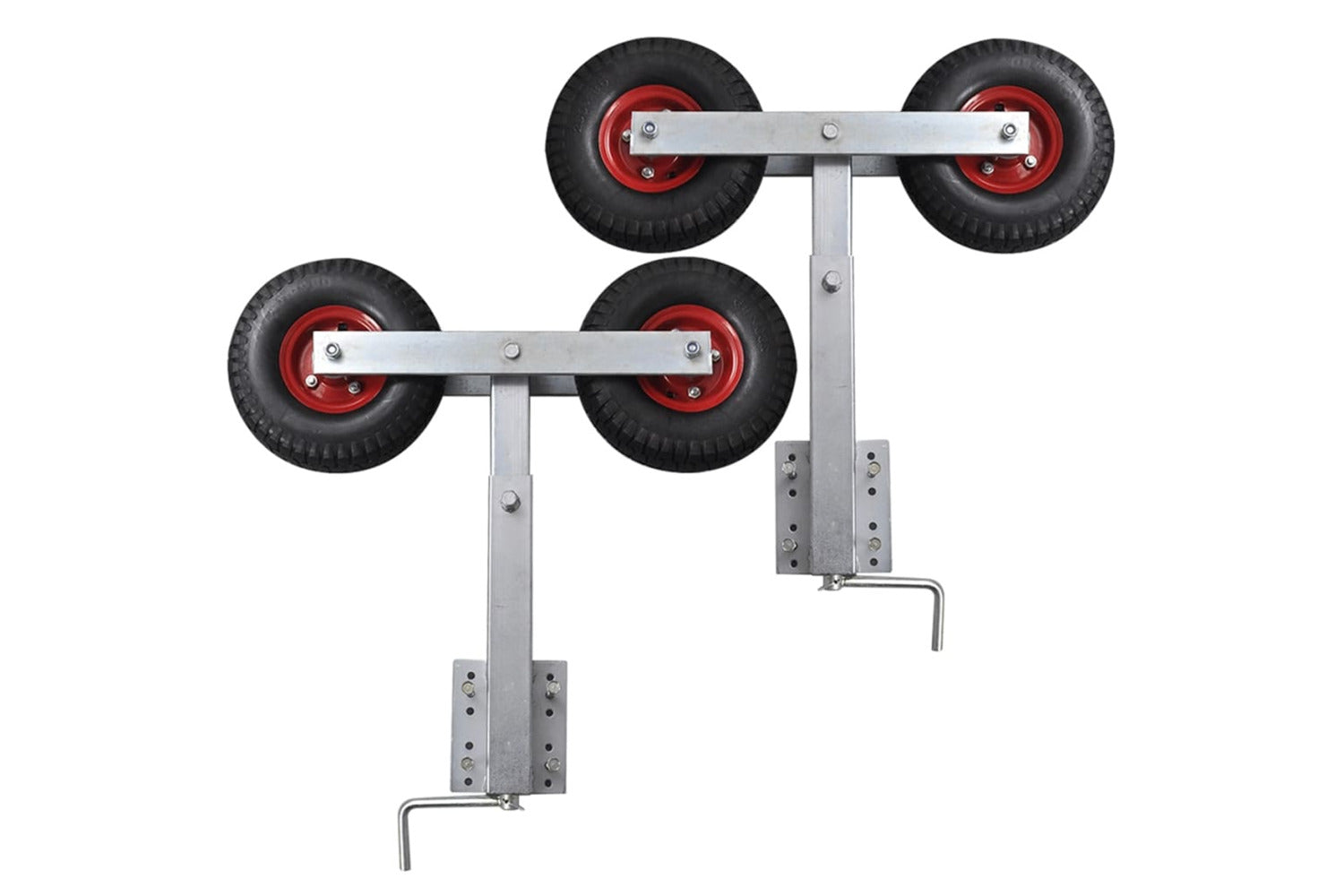 vidaXL 141551 Boat Trailer Double Wheel Bow Support Set Of 2 59 - 84cm-2