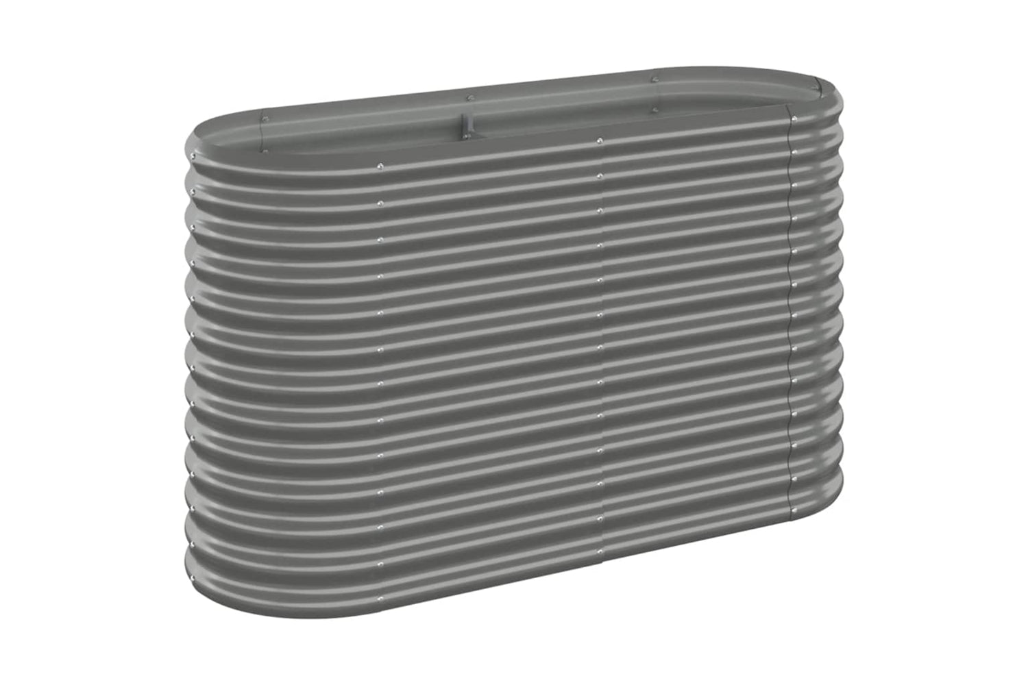 vidaXL 318889 Garden Raised Bed Powder-coated Steel 114x40x68cm Grey