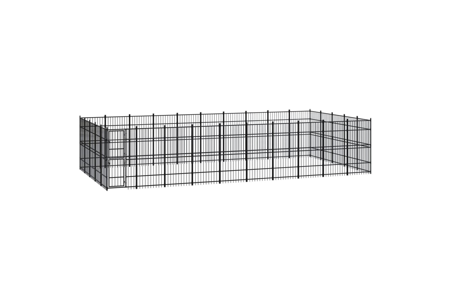 Vidaxl 3097994 Outdoor Dog Kennel Steel 46.08 M2