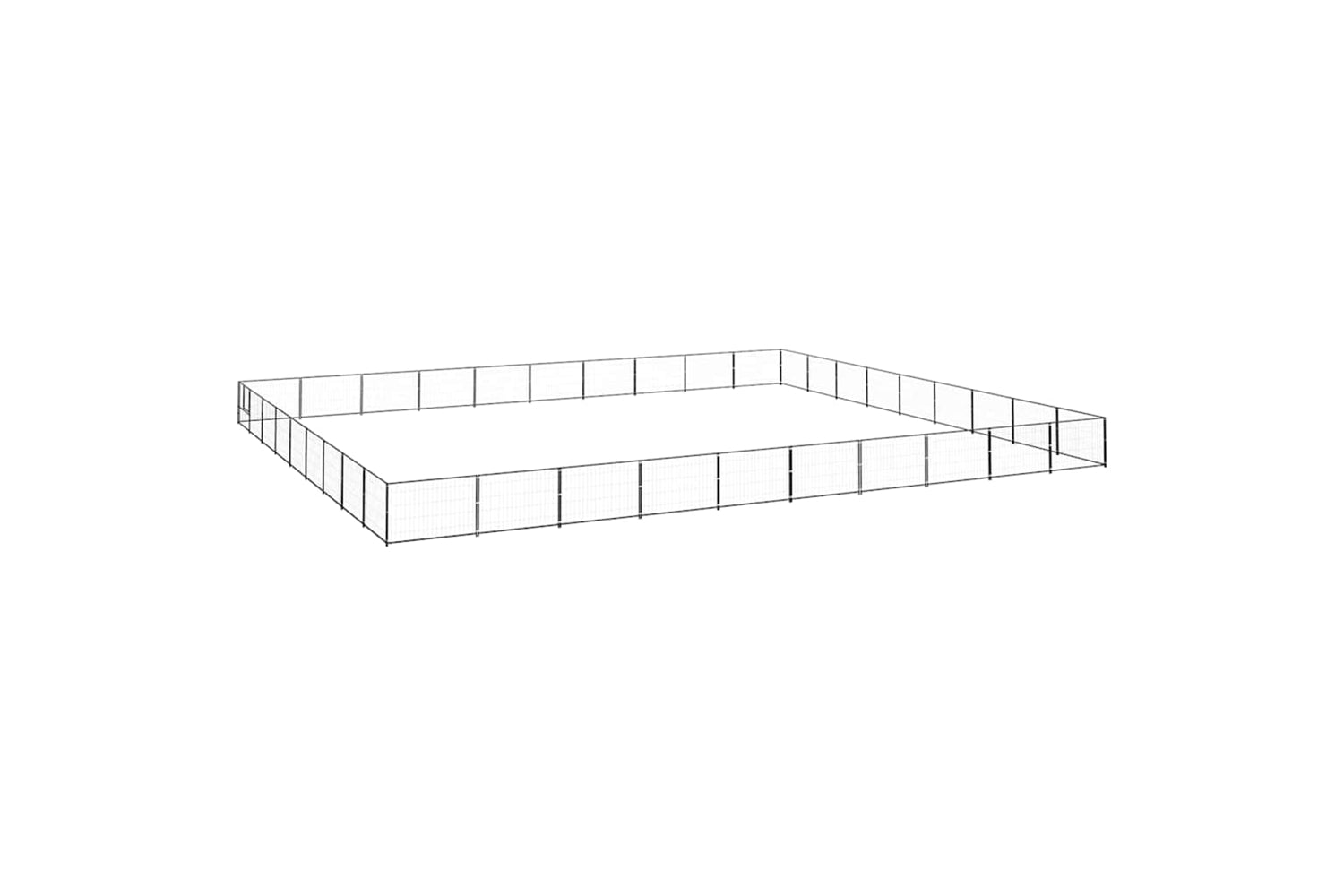 Vidaxl 3082194 Dog Kennel Black 90 M2 Steel