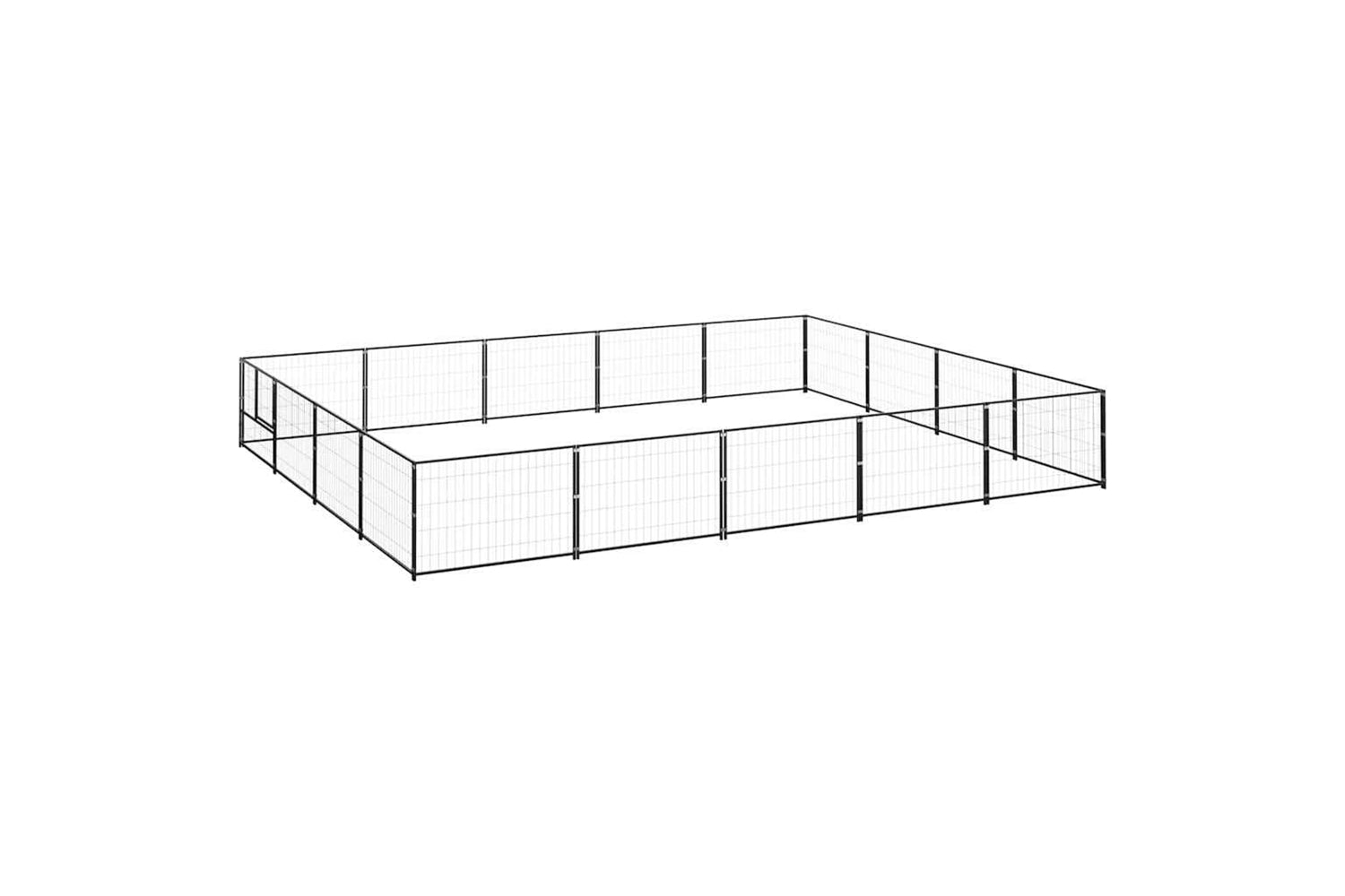 Vidaxl 3082144 Dog Kennel Black 20 M2 Steel