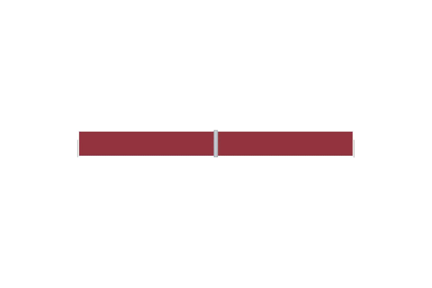 vidaXL 318059 Retractable Side Awning Red 117x1200cm