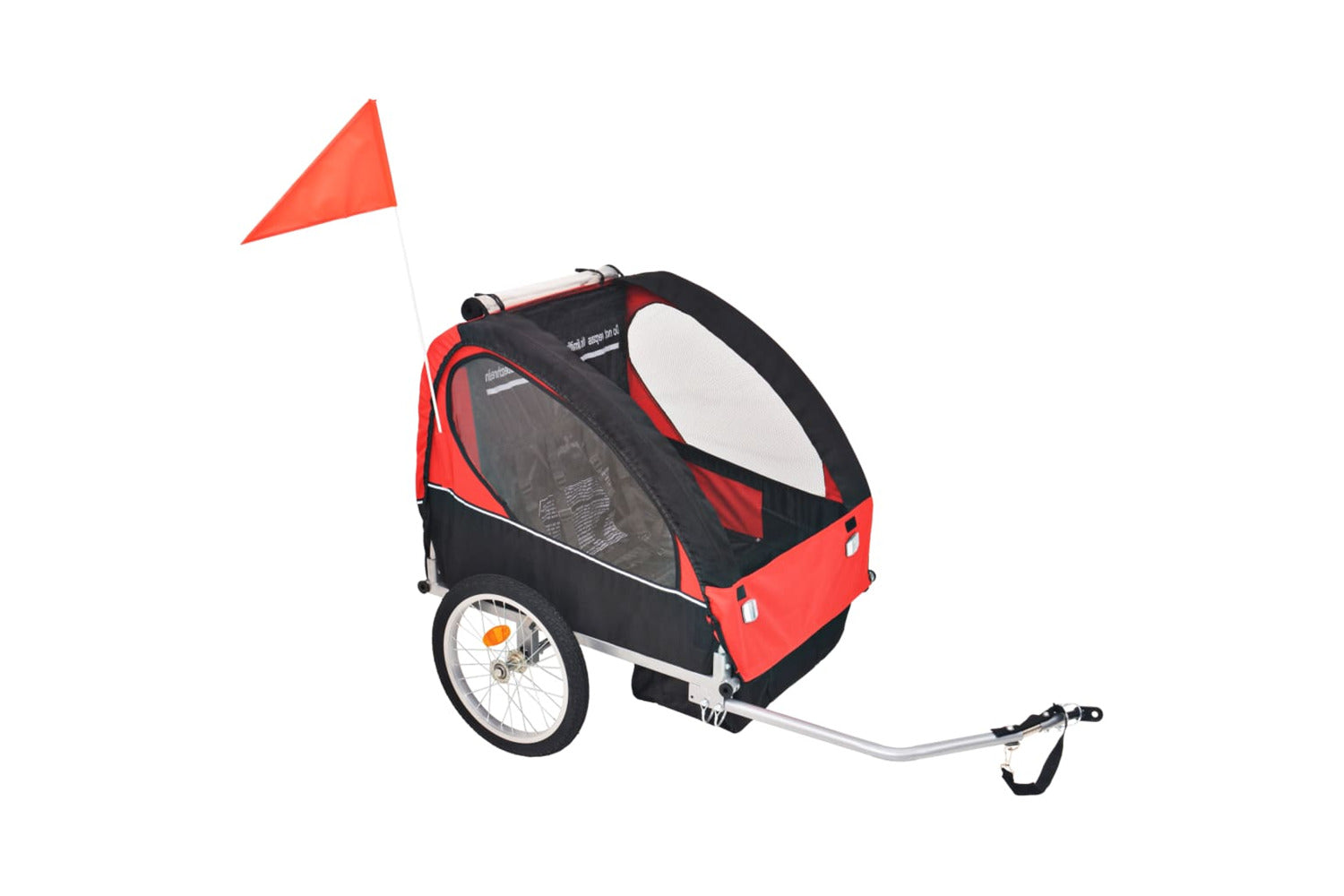 Vidaxl Bike Trailer Red And Black 30 Kg-2
