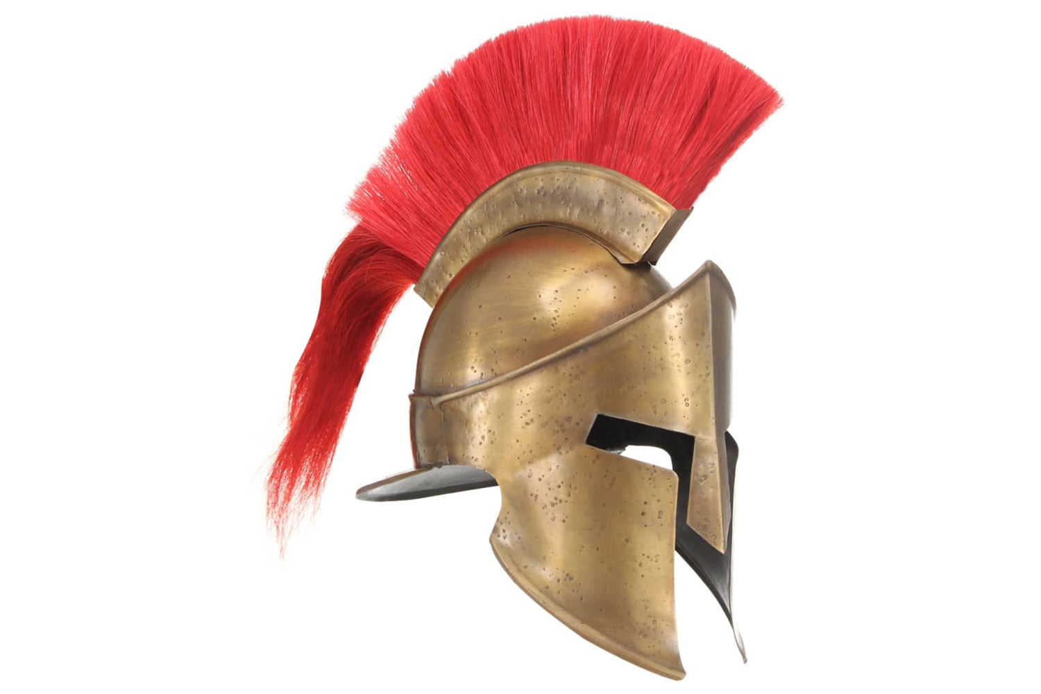 Vidaxl 286227 Greek Warrior Helmet Antique Replica Larp Brass Steel-2