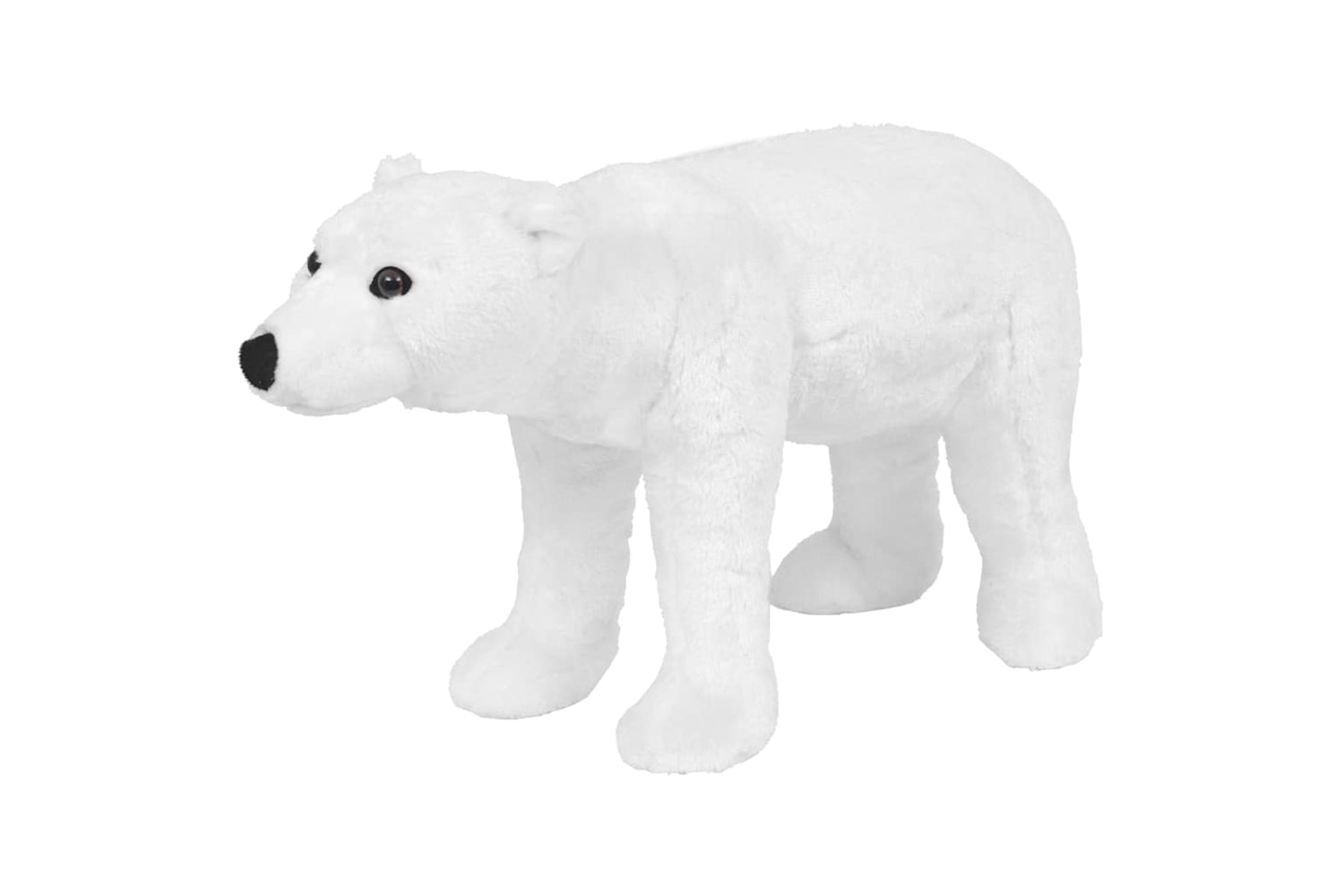 vidaXL 91337 Standing Plush Toy Polar Bear White Xxl