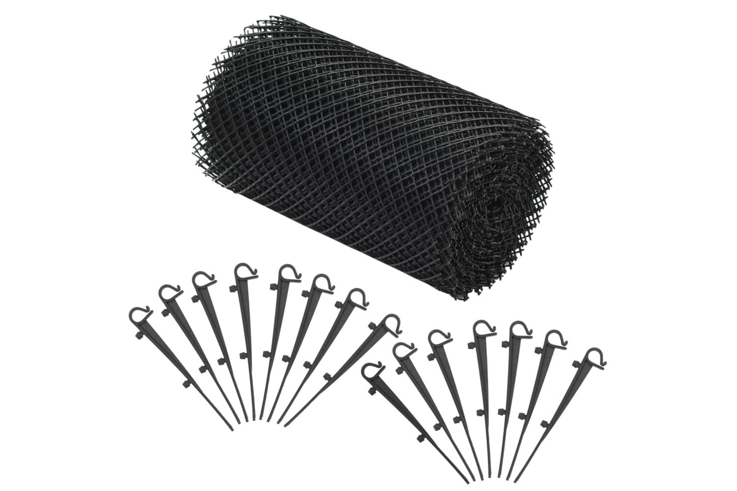 vidaXL 143895 4 Piece Gutter Mesh With Clips Hdpe 1.08 ÃƒÂƒÃ‚ÂžÃ‚Â¡-2