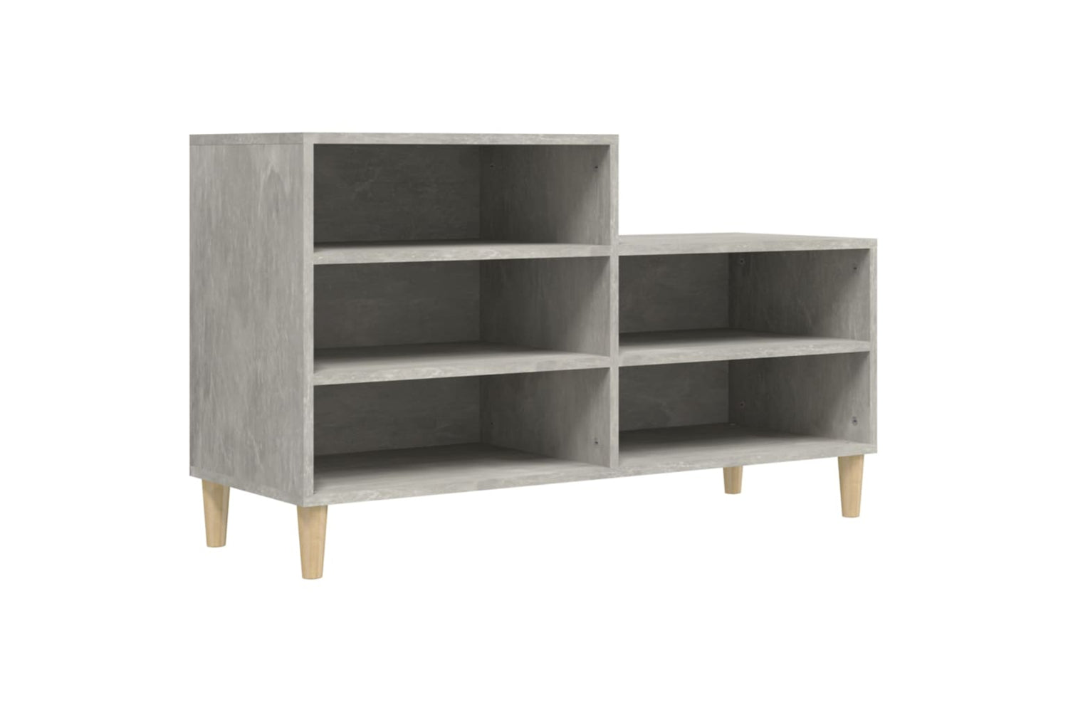 vidaXL 819728 Shoe Cabinet Concrete Grey 102x36x60cm Engineered Wood
