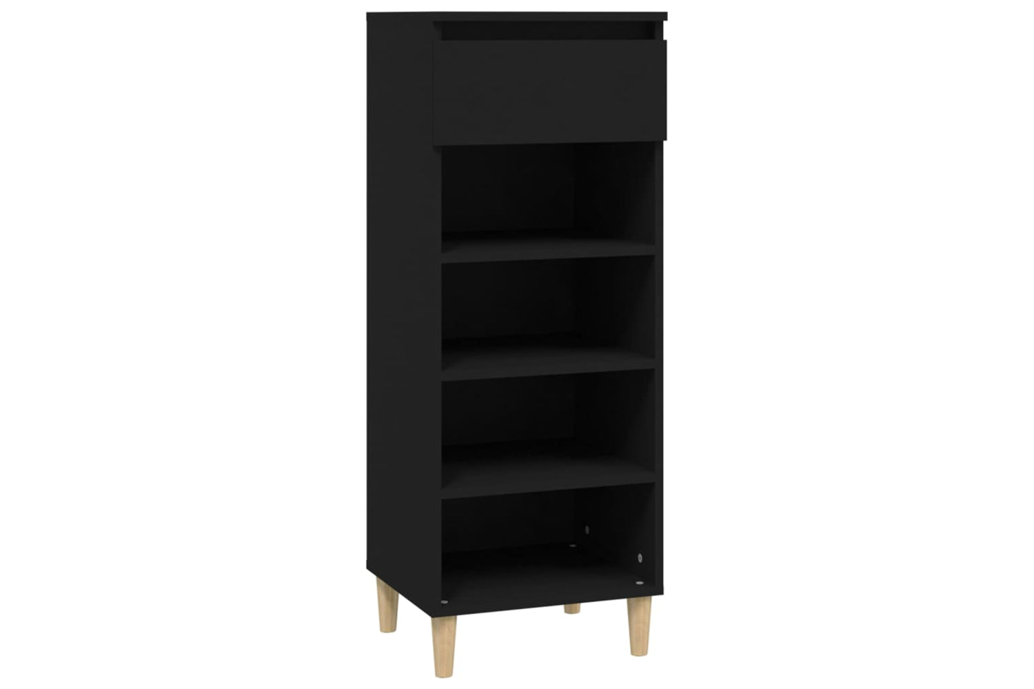 vidaXL 819773 Shoe Cabinet Black 40x36x105cm Engineered Wood