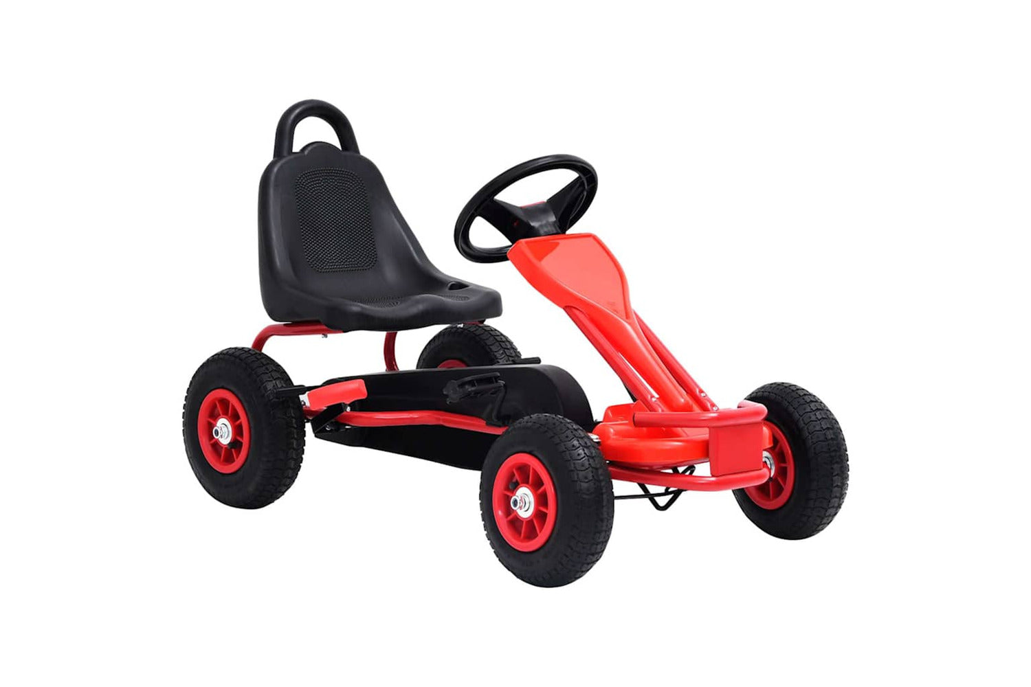 Vidaxl Pedal Go-kart With Pneumatic Tyres | Red-2