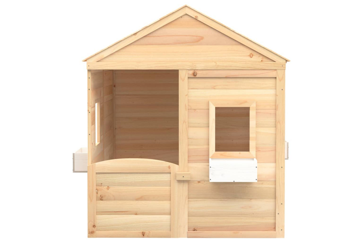 Vidaxl 93686 Playhouse With Lockable Door And Flower Pots Solid Wood Fir-2