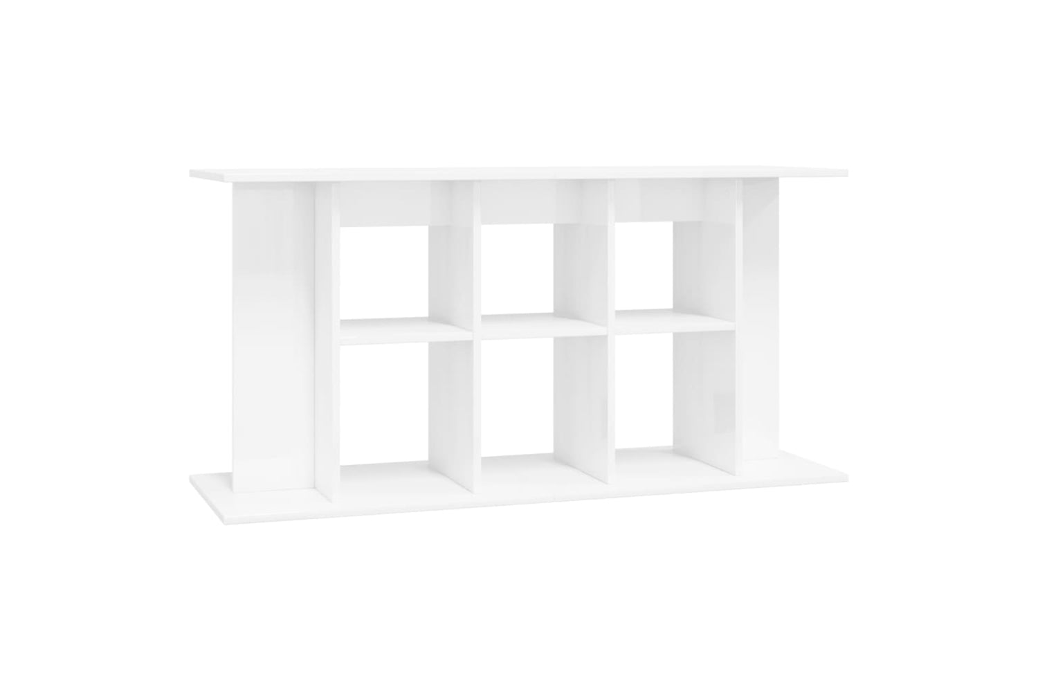 vidaXL 833593 Aquarium Stand High Gloss White 120x40x60cm Engineered Wood