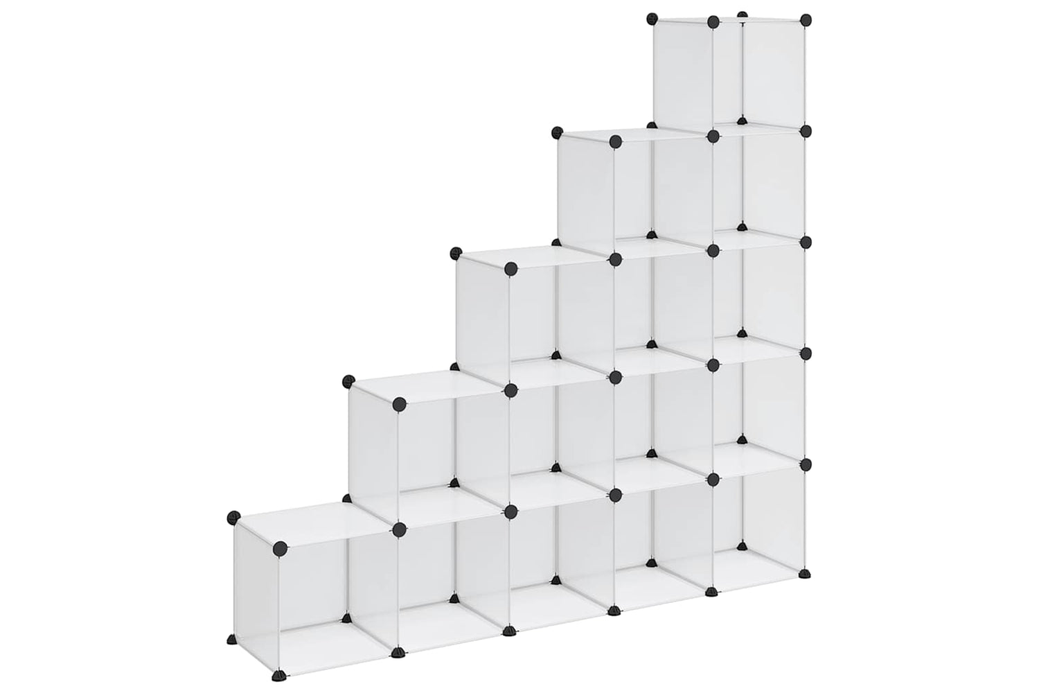 Vidaxl 340549 Storage Cube Organiser With 15 Cubes Transparent Pp