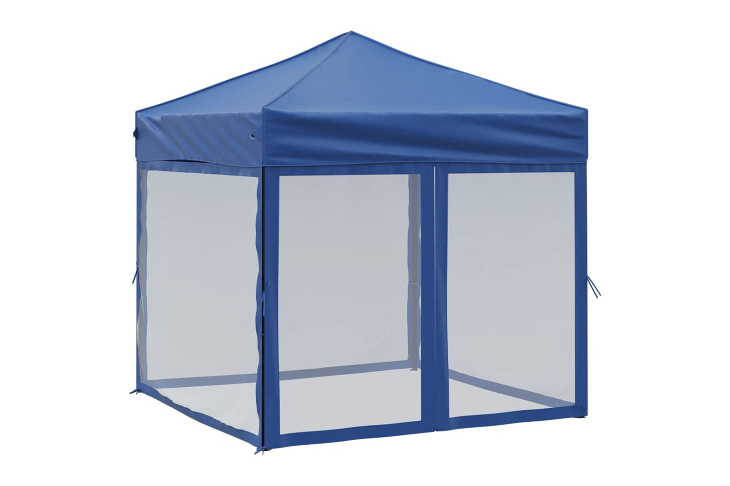Vidaxl 93507 Folding Party Tent With Sidewalls Blue 2x2 M