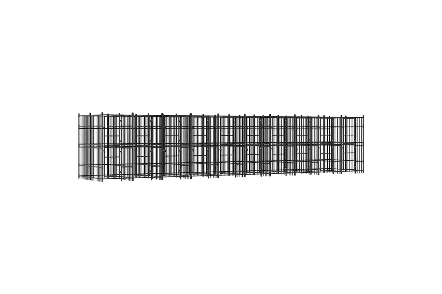Vidaxl 3097945 Outdoor Dog Kennel Steel 18.43 M2